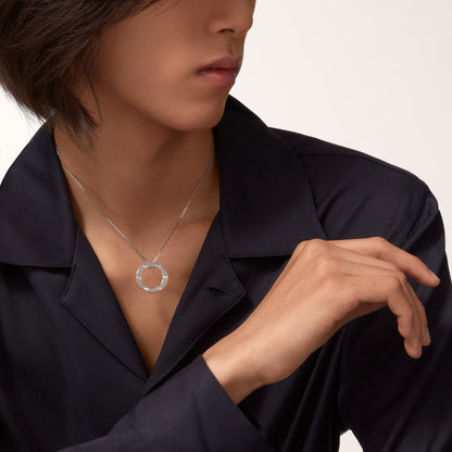 [Triumph Jewelry]LOVE NECKLACE 16MM 3 DIAMONDS