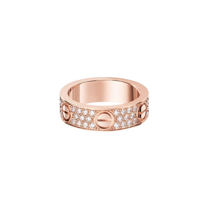 [Triumph Jewelry]LOVE RING 5.5MM DIAMONDS PAVED