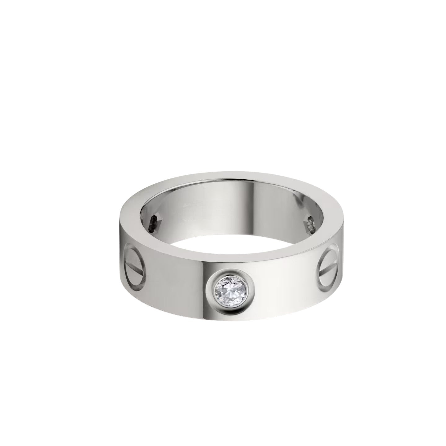 [Triumph Jewelry]LOVE 5.5MM 3 DIAMOND RING