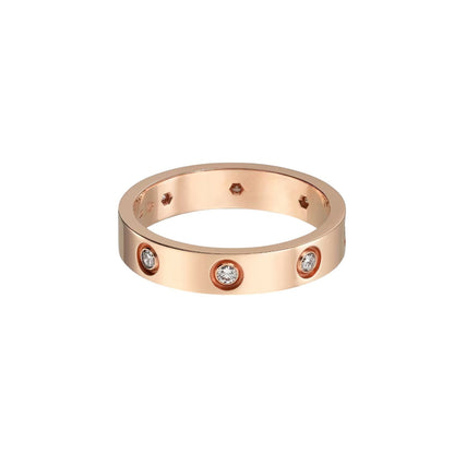 [Triumph Jewelry]LOVE 4MM 8 DIAMOND RING