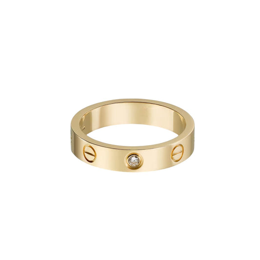 [Triumph Jewelry]LOVE 4MM 1 DIAMOND RING