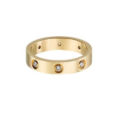 [Triumph Jewelry]LOVE 4MM 8 DIAMOND RING