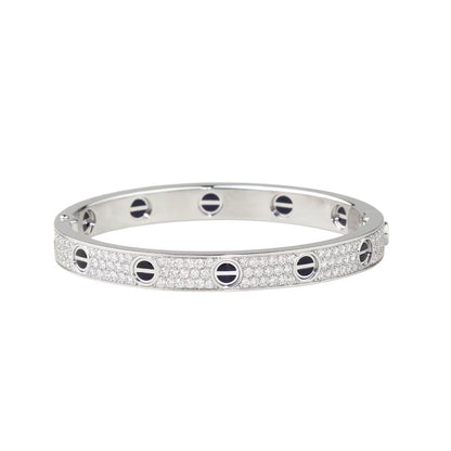 [Triumph Jewelry]LOVE BRACELET 6.1MM DIAMOND-PAVED CERAMIC