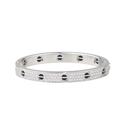 [Triumph Jewelry]LOVE BRACELET 6.1MM DIAMOND-PAVED CERAMIC