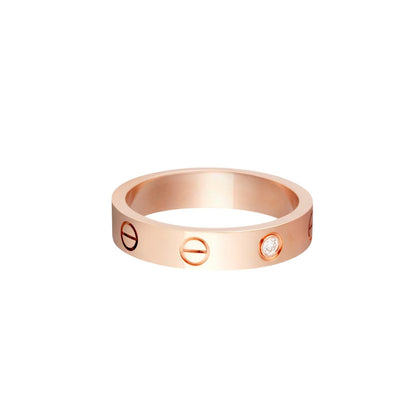 [Triumph Jewelry]LOVE 4MM 1 DIAMOND RING