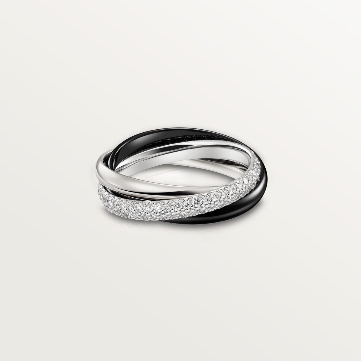 [Triumph Jewelry]TRINITY 3.2MM RING BLACK CERAMIC