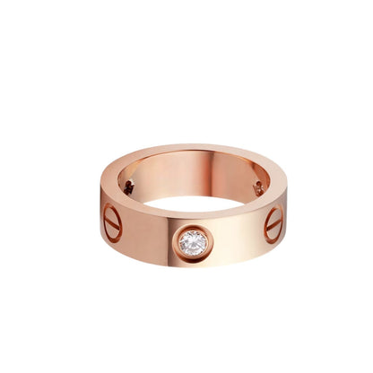 [Triumph Jewelry]LOVE 5.5MM 3 DIAMOND RING