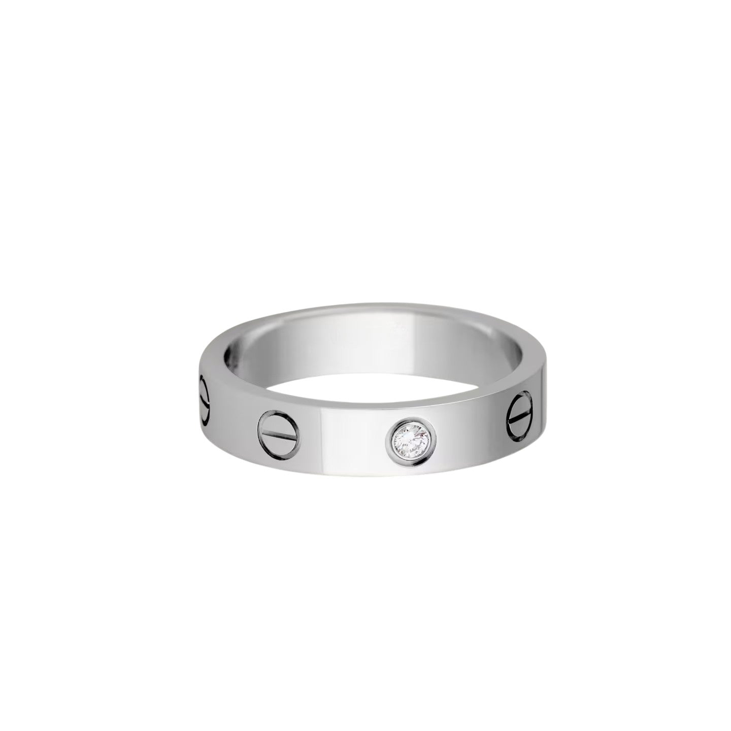 [Triumph Jewelry]LOVE 4MM 1 DIAMOND RING