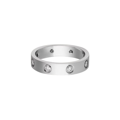 [Triumph Jewelry]LOVE 4MM 8 DIAMOND RING