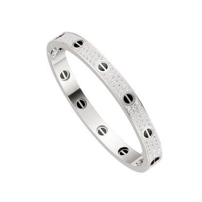 [Triumph Jewelry]LOVE BRACELET 6.1MM DIAMOND-PAVED CERAMIC