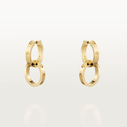 [Triumph Jewelry]LOVE 3.3MM DANGLE EARRINGS