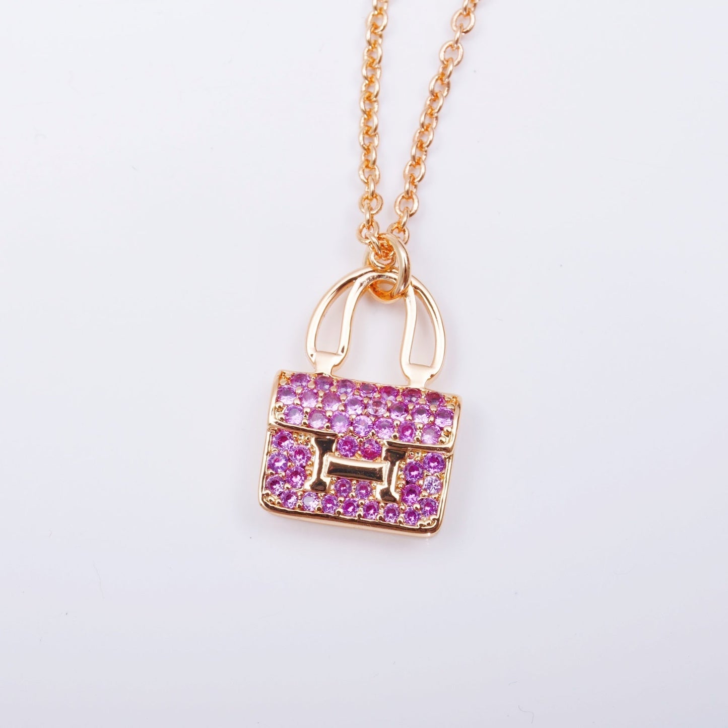 [Triumph Jewelry]CONSTANCE PEDANT PURPLE DIAMOND NECKLACE