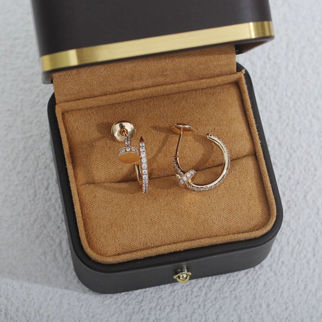 [Triumph Jewelry]JUSTE FULL DIAMOND SMALL EARRINGS