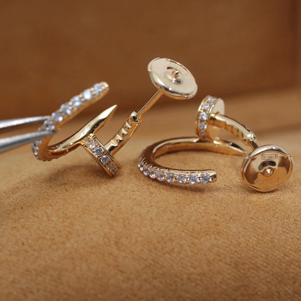 [Triumph Jewelry]JUSTE FULL DIAMOND SMALL EARRINGS