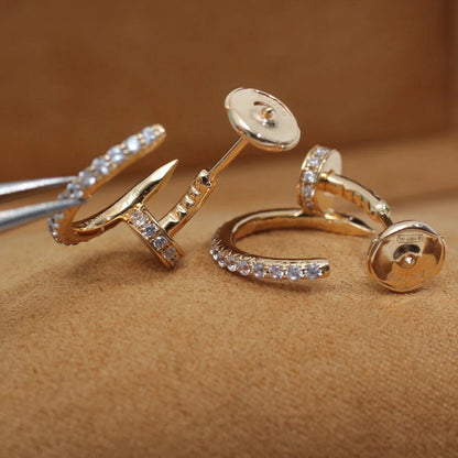 [Triumph Jewelry]JUSTE FULL DIAMOND SMALL EARRINGS