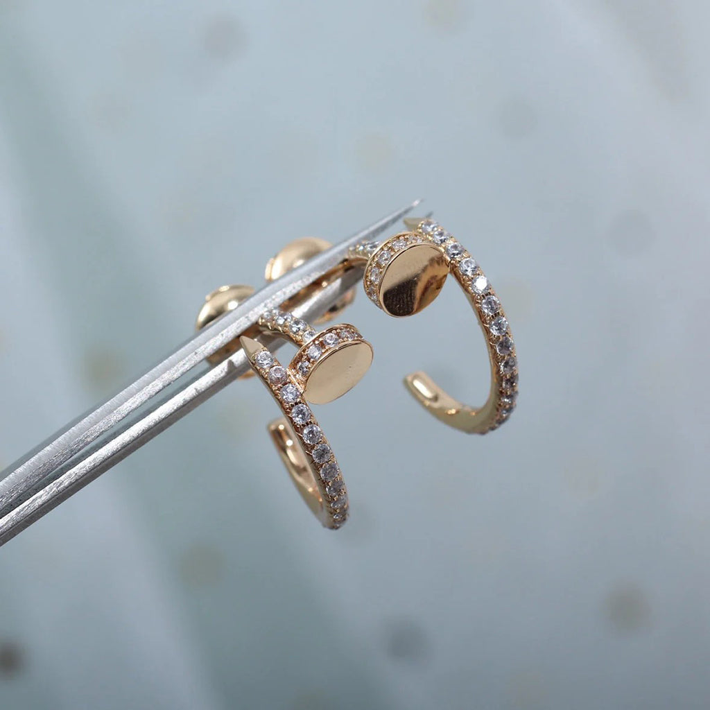 [Triumph Jewelry]JUSTE FULL DIAMOND SMALL EARRINGS