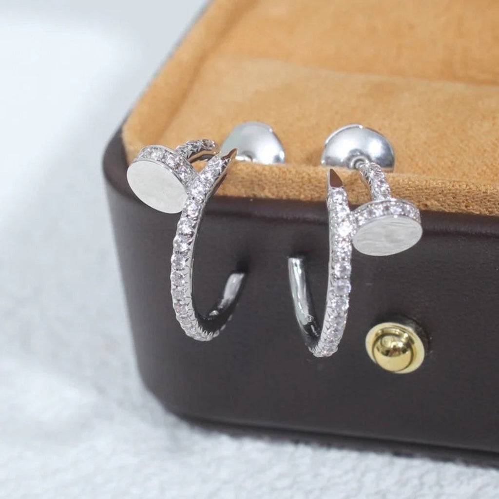 [Triumph Jewelry]JUSTE FULL DIAMOND SMALL EARRINGS