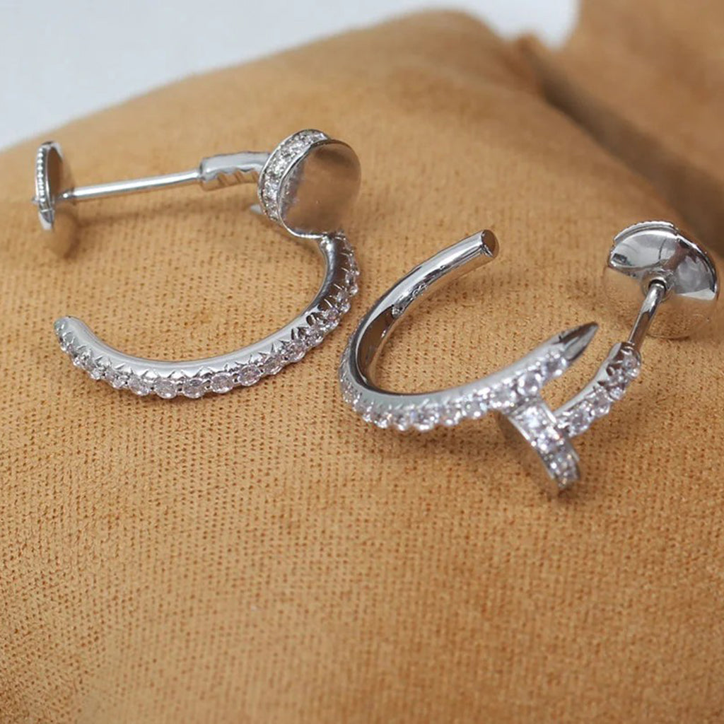 [Triumph Jewelry]JUSTE FULL DIAMOND SMALL EARRINGS