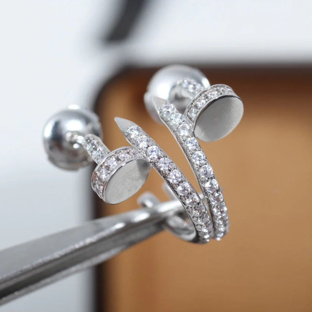 [Triumph Jewelry]JUSTE FULL DIAMOND SMALL EARRINGS