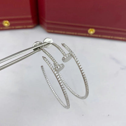 [Triumph Jewelry]JUSTE FULL DIAMOND LARGE EARRINGS