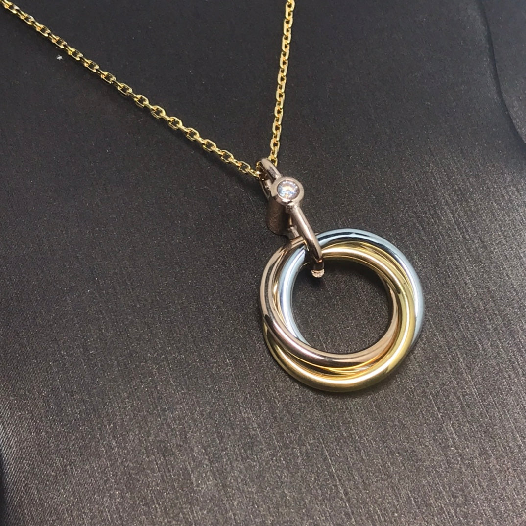 [Triumph Jewelry]TRINITY  NECKLACE 1 DIAMOND