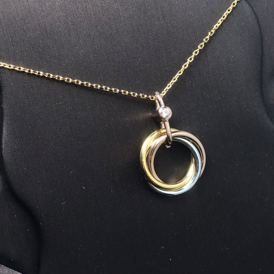 [Triumph Jewelry]TRINITY  NECKLACE 1 DIAMOND