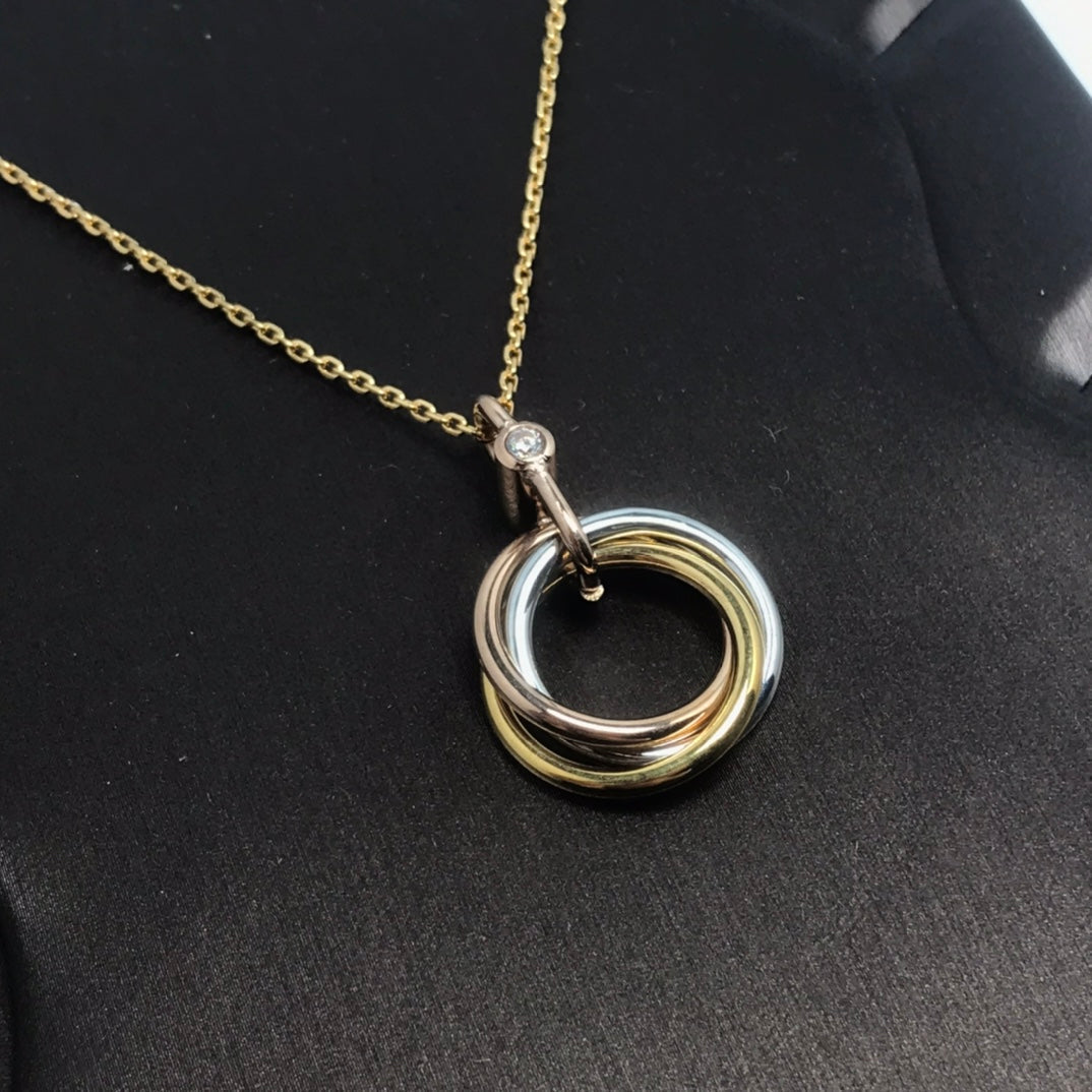 [Triumph Jewelry]TRINITY  NECKLACE 1 DIAMOND