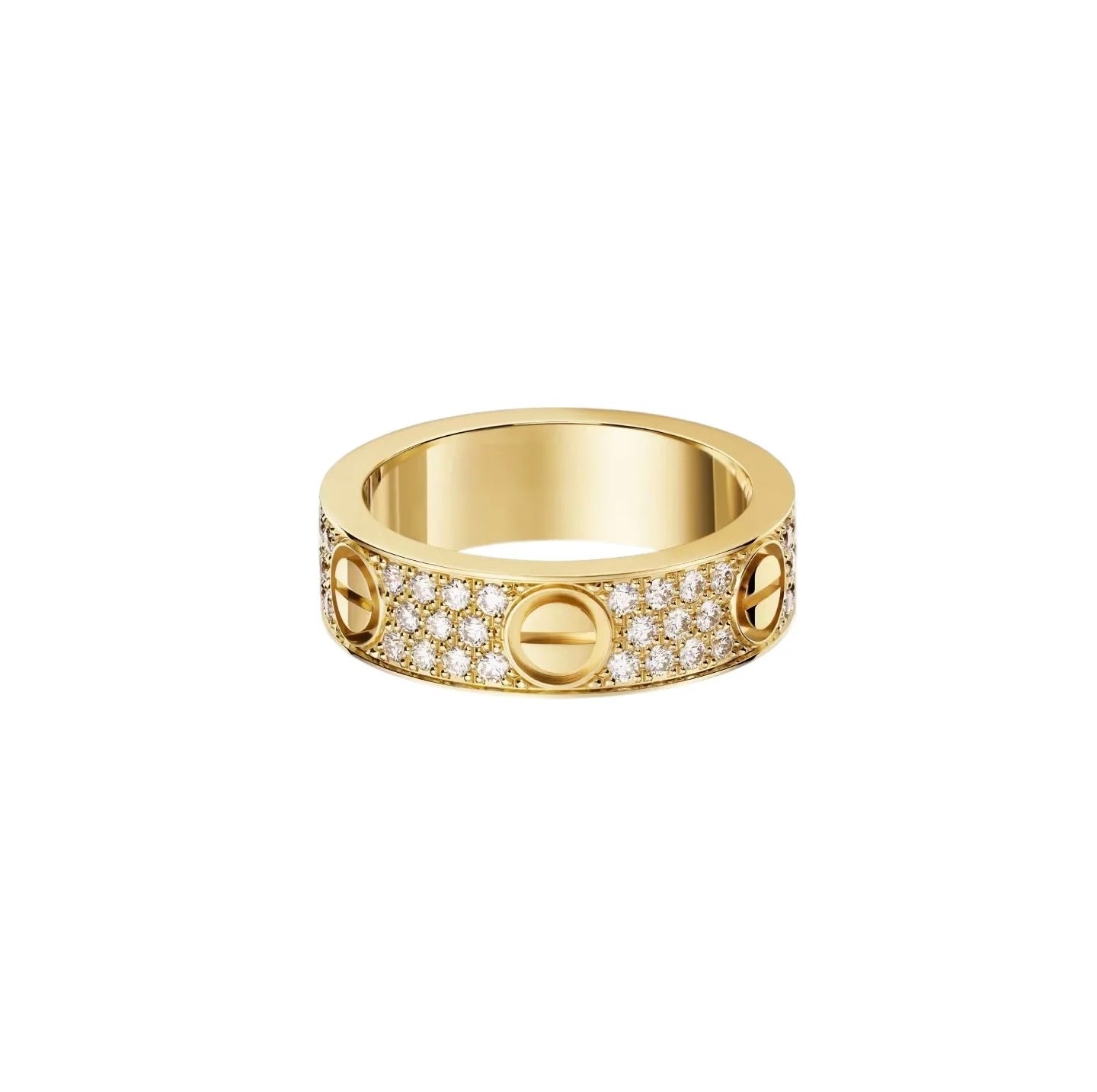 [Triumph Jewelry]LOVE RING 5.5MM DIAMONDS PAVED