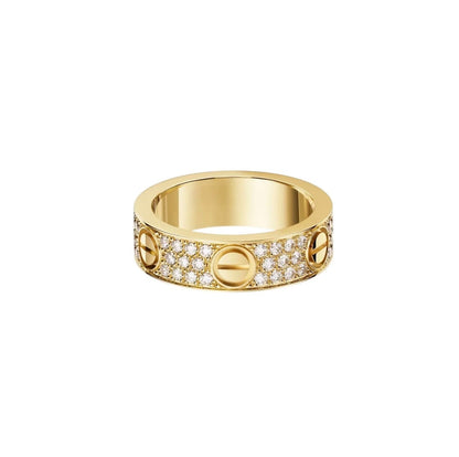[Triumph Jewelry]LOVE RING 5.5MM DIAMONDS PAVED