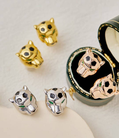 [Triumph Jewelry]CHRRTAH-PRINT STUD EARRINGS, THREE COLORS