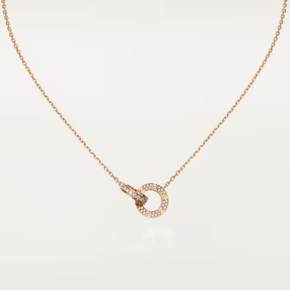 [Triumph Jewelry]LOVE  FULL DIAMOND PENDANT NECKLACE