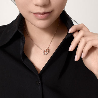 [Triumph Jewelry]LOVE  FULL DIAMOND PENDANT NECKLACE