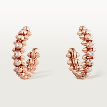 [Triumph Jewelry]CLASH FULL DIAMOND MEDIUM EARRINGS