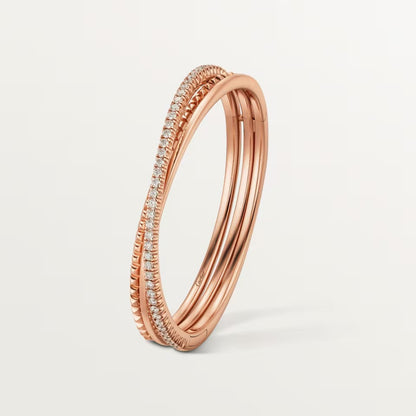 [Triumph Jewelry]ETINCELLE HALF-PAVED DIAMOND BRACELET