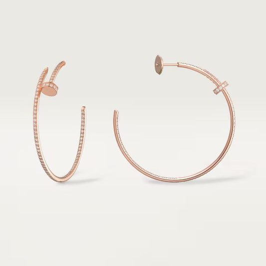 [Triumph Jewelry]JUSTE FULL DIAMOND LARGE EARRINGS