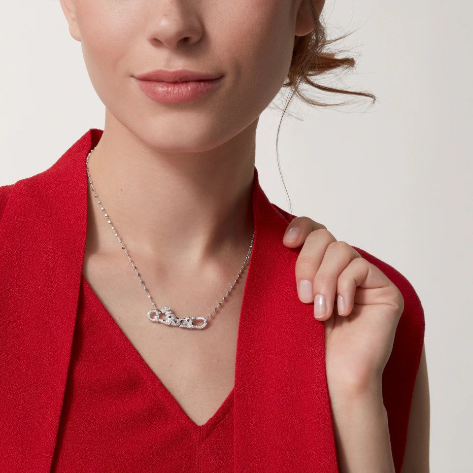 [Triumph Jewelry]PANTHERE PAVED DIAMOND NECKLACE