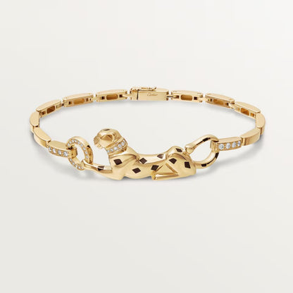 [Triumph Jewelry]PANTHERE HALF DIAMOND ON CHAIN BRACELET