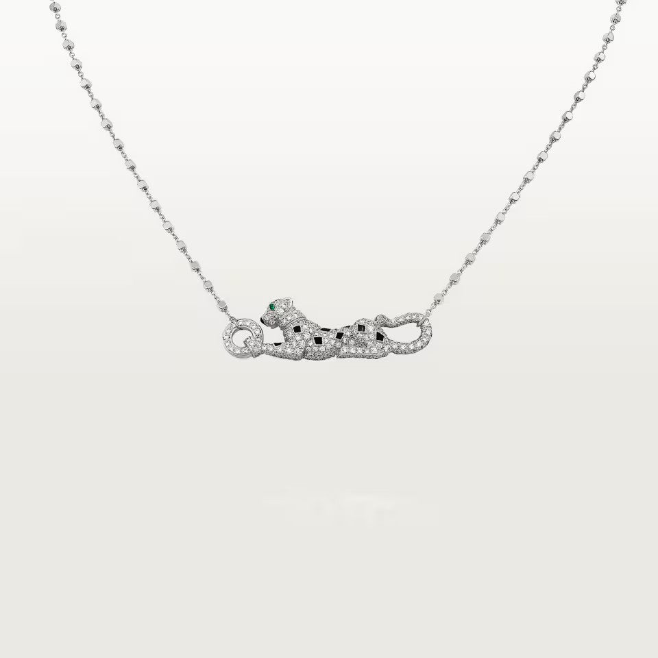 [Triumph Jewelry]PANTHERE PAVED DIAMOND NECKLACE