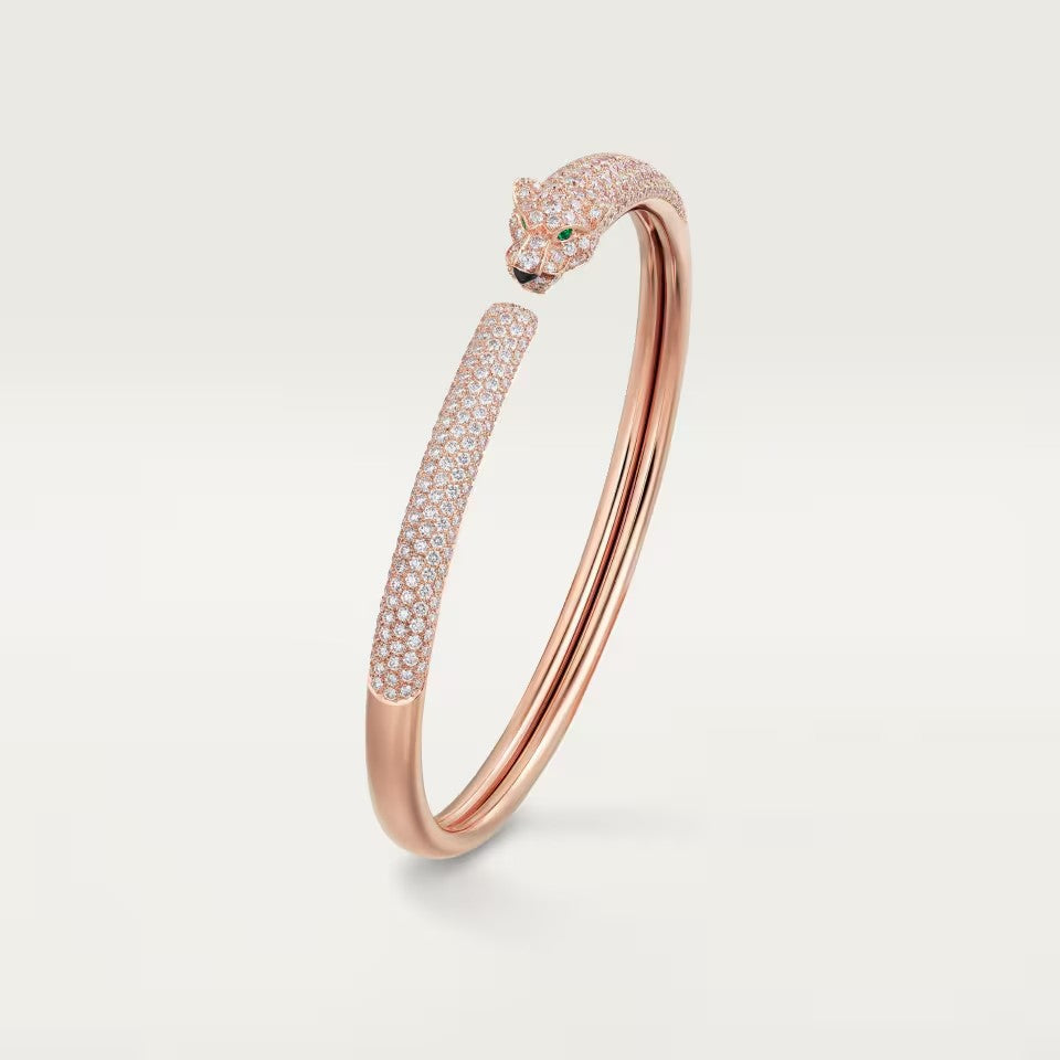 [Triumph Jewelry]PANTHERE FULL DIAMOND OPEN BRACELET