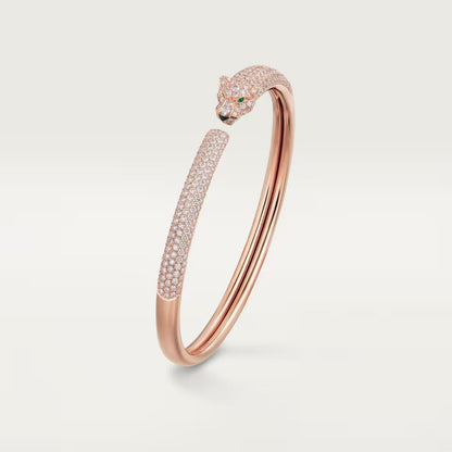 [Triumph Jewelry]PANTHERE FULL DIAMOND OPEN BRACELET