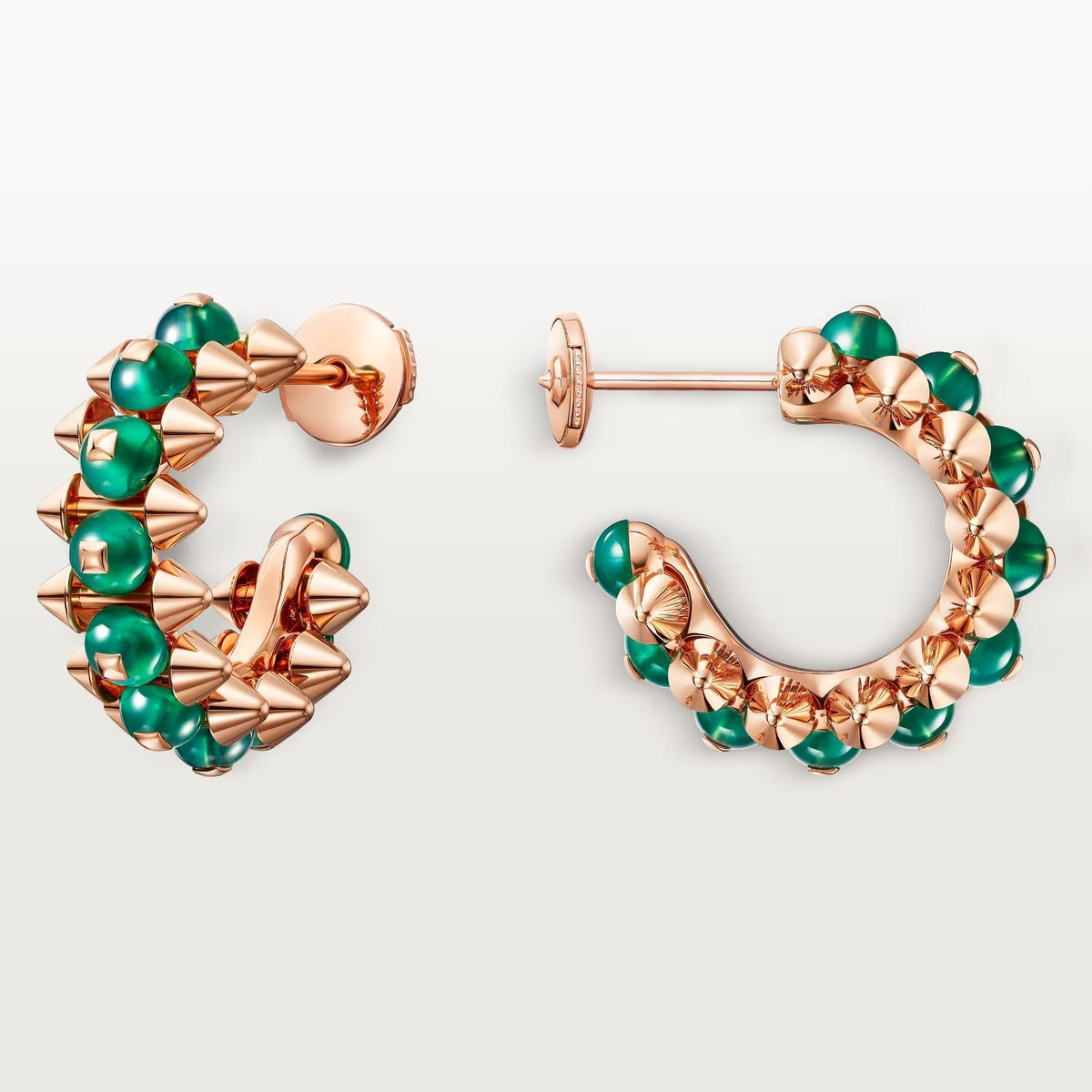 [Triumph Jewelry]CLASH 7.9MM AGATE CHALCEDONY EARRINGS