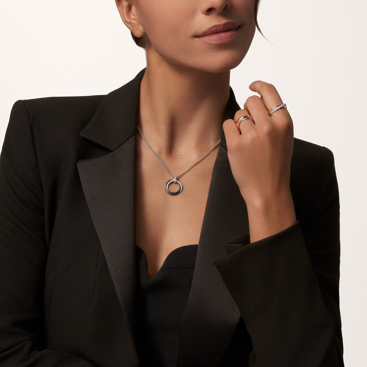 [Triumph Jewelry]TRINITY CERAMIC NECKLACE