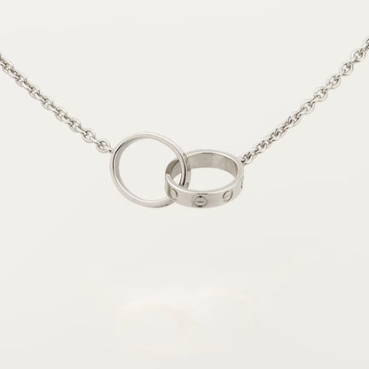 [Triumph Jewelry]LOVE DOUBLE RING NECKLACE