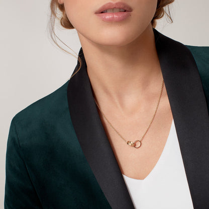 [Triumph Jewelry]LOVE DOUBLE RING NECKLACE