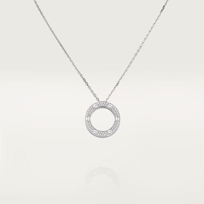 [Triumph Jewelry]LOVE NECKLACE 16MM  FULL DIAMOND