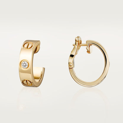 [Triumph Jewelry]LOVE EARRINGS 5.7MM 2 DIAMONDS
