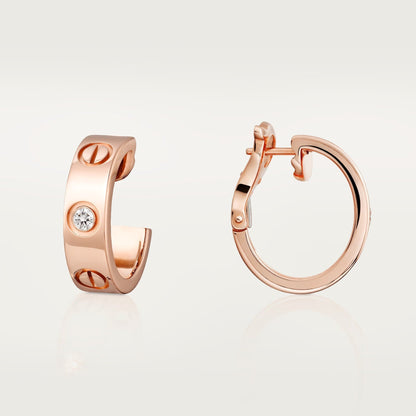 [Triumph Jewelry]LOVE EARRINGS 5.7MM 2 DIAMONDS
