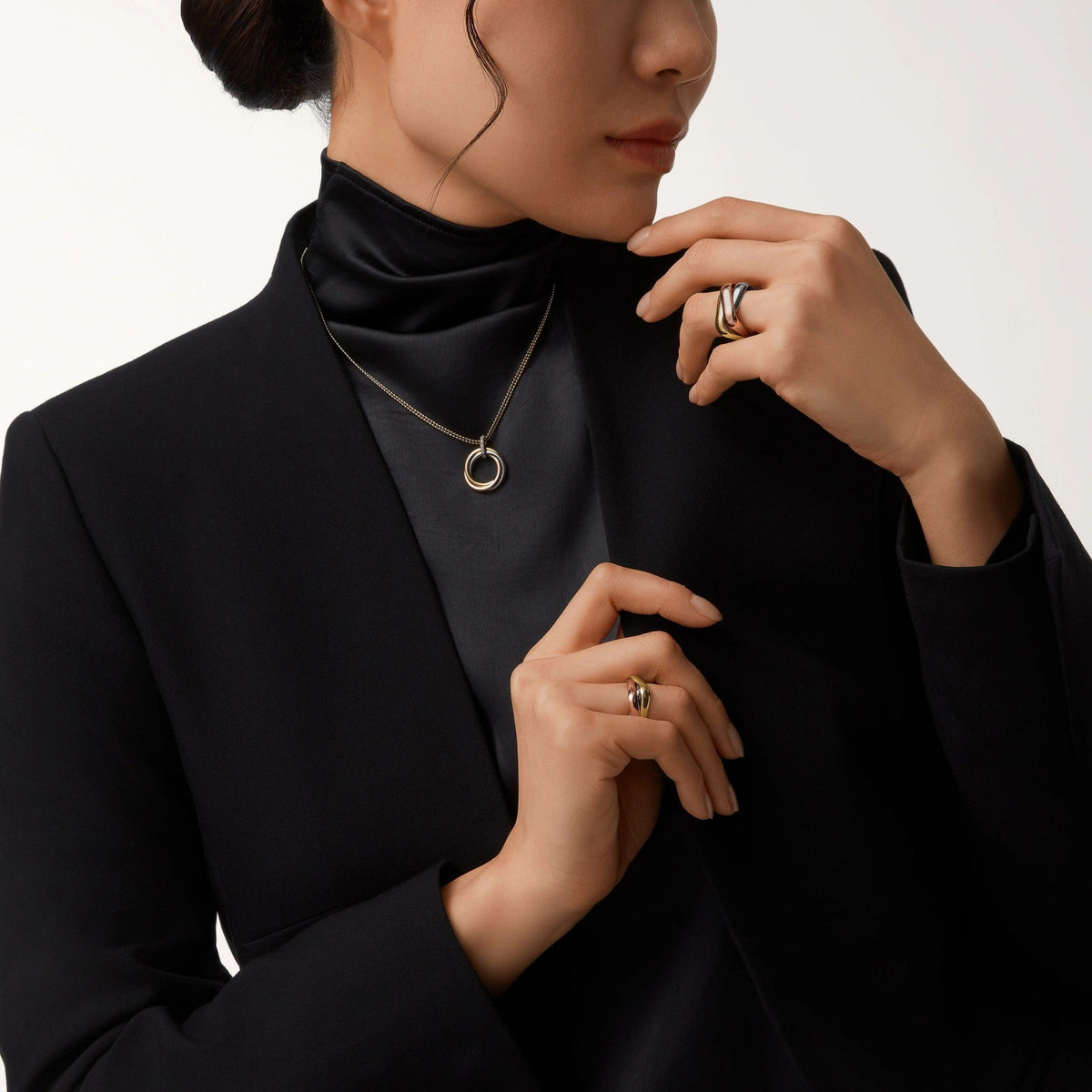 [Triumph Jewelry]TRINITY MEDIUM  DIAMONDS NECKLACE