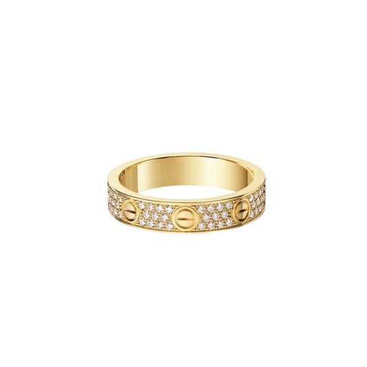 [Triumph Jewelry]LOVE RING 4.0MM DIAMOND PAVED