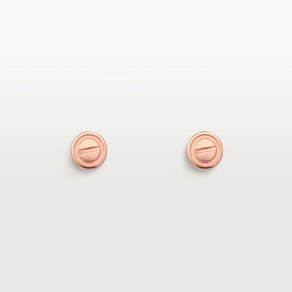 [Triumph Jewelry]LOVE EARRINGS PINK GOLD 10MM